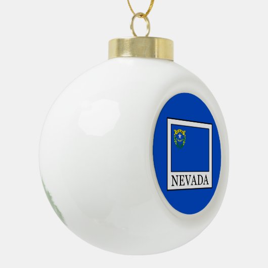 Nevada Keramische Bal Ornament (Links)
