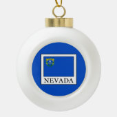 Nevada Keramische Bal Ornament (Voorkant)