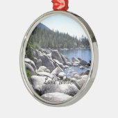 Nevada - Lake Tahoe Landscape Foto Metalen Ornament (Links)