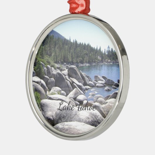 Nevada - Lake Tahoe Landscape Foto Metalen Ornament (Links)