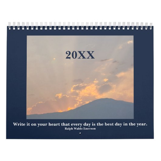 Nevada Landscape Foto's met Inspirerend offertes Kalender (Hoes)