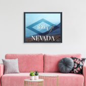 Nevada Landscape Poster Canvas Afdruk (Insitu (Woonkamer))
