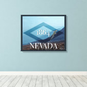 Nevada Landscape Poster Canvas Afdruk (Insitu (Houten vloer))