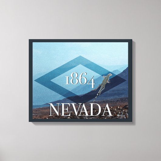 Nevada Landscape Poster Canvas Afdruk (Voorkant)