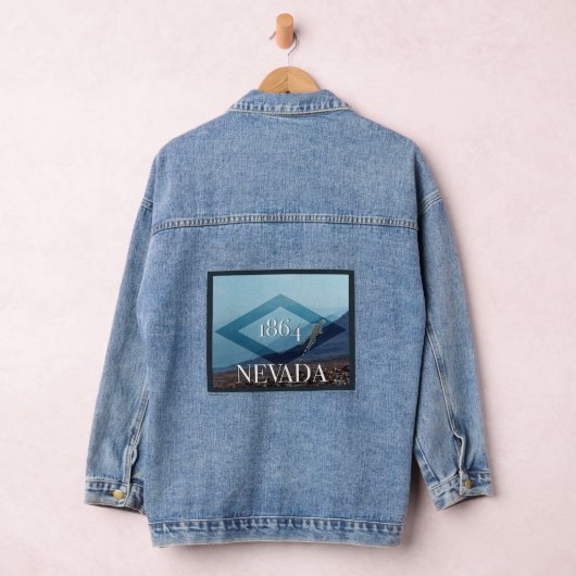 Nevada Landscape Poster Denim Jacket (Hangar)
