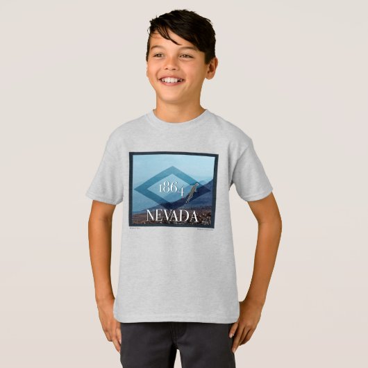 Nevada Landscape Poster T-shirt (Voorkant volledig)