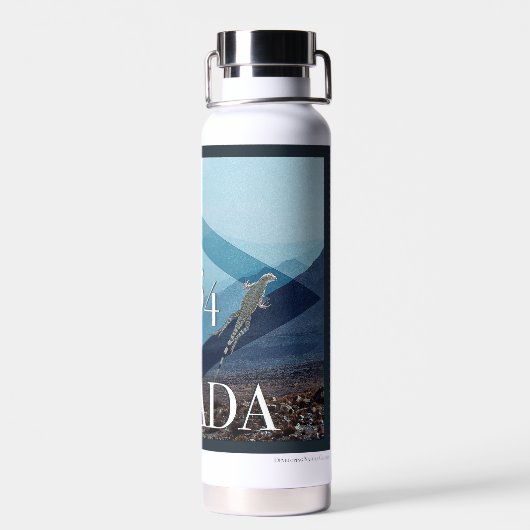 Nevada Landscape Poster Waterfles (Achterkant)