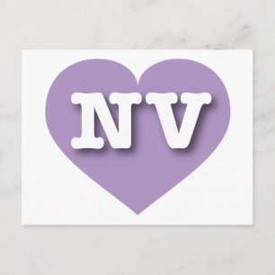 Nevada Lavender Heart - Ik hou van NV Briefkaart