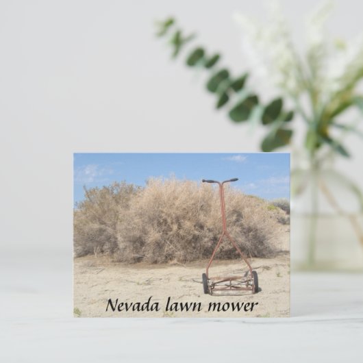 Nevada Lawn Mower Briefkaart (Staand voorkant)