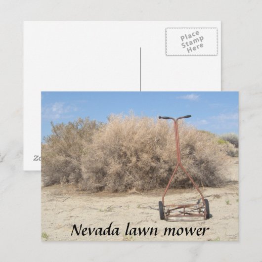 Nevada Lawn Mower Briefkaart (Voorkant / Achterkant)