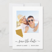 Nevada Map Wedding Save the Date Kaart (Voorkant)