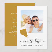Nevada Map Wedding Save the Date Kaart (Voorkant / Achterkant)