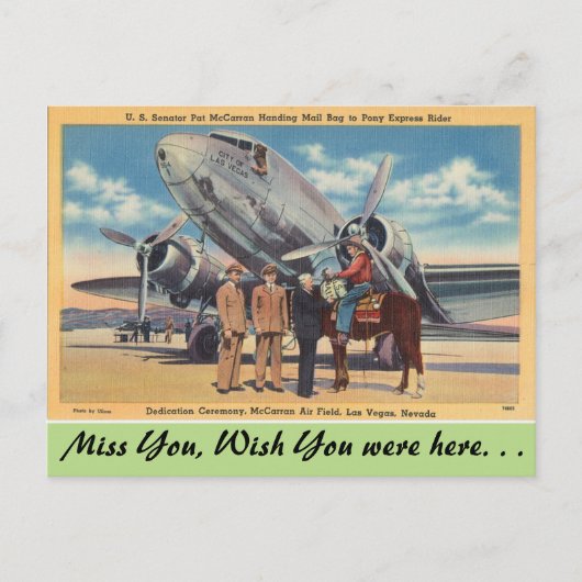 Nevada, McCarran Air Field, Las Vegas Briefkaart (Voorkant)