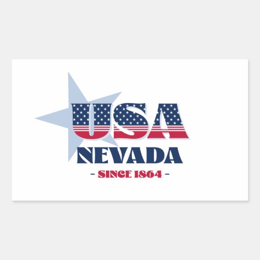 Nevada Mijn thuisstaat Sticker (Voorkant)