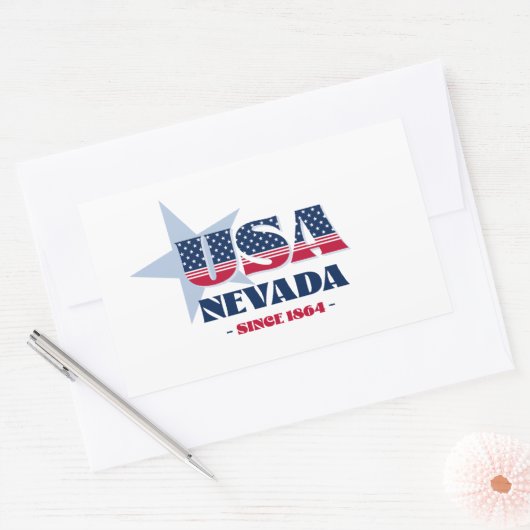 Nevada Mijn thuisstaat Sticker (Envelop)