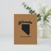 Nevada Motto - Whores en Poker Briefkaart (Staand voorkant)