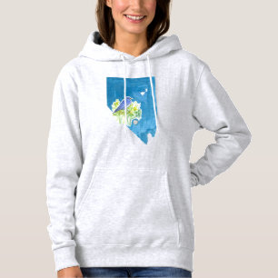 Nevada Mountain Bluebird State Vormsymbolen Hoodie