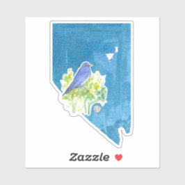 Nevada Mountain Bluebird State Vormsymbolen Sticker