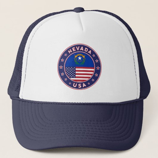 Nevada, Nevada t-shirt, Trucker Pet (Voorkant)
