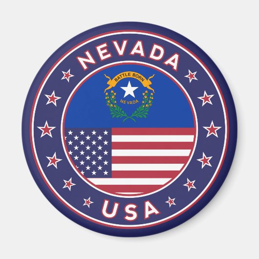 Nevada, Nevada-telefoonzaak, Nevada-sticker, Magneet (Voorkant)