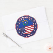 Nevada, Nevada-telefoonzaak, Nevada-sticker, Ronde Sticker (Envelop)