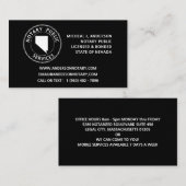 Nevada Notary Public Services Visitekaartje (Voorkant / Achterkant)