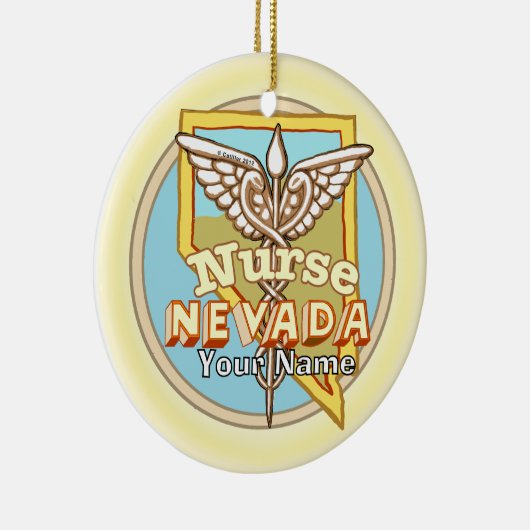 Nevada Nurse Caduceus Ornament (Rechts)