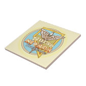 Nevada Nurse Caduceus Tile Tegeltje (Zijkant)