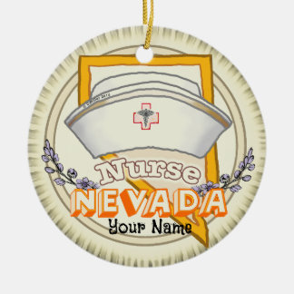 Nevada Nurse Keramisch Ornament