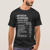 NEVADA NV ECHTGENOOT Voedingsfeiten Mannen Staat V T-shirt (Voorkant)
