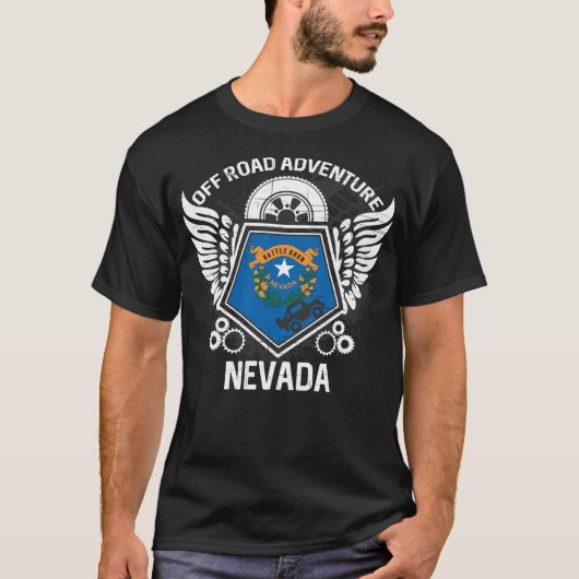 Nevada Off Road Adventure 4x4 Trail Ride Mudding T-shirt (Voorkant)