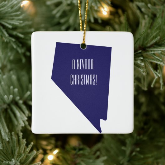 Nevada Persoonlijke kerstversiering Keramisch Ornament (Boom)
