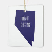 Nevada Persoonlijke kerstversiering Keramisch Ornament (Links)