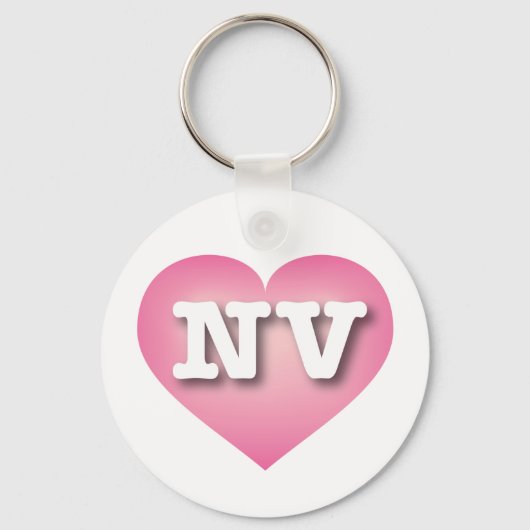 Nevada Pink Fade Heart - Ik hou van NV Sleutelhanger (Voorkant)