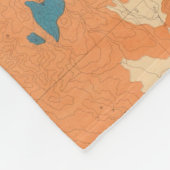 Nevada Plateau Geological Fleece Deken (Hoek)