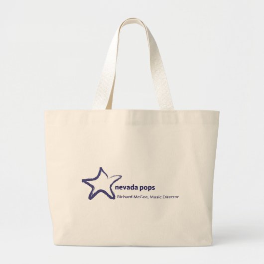 Nevada Poppen Logo Bag Grote Tote Bag (Voorkant)