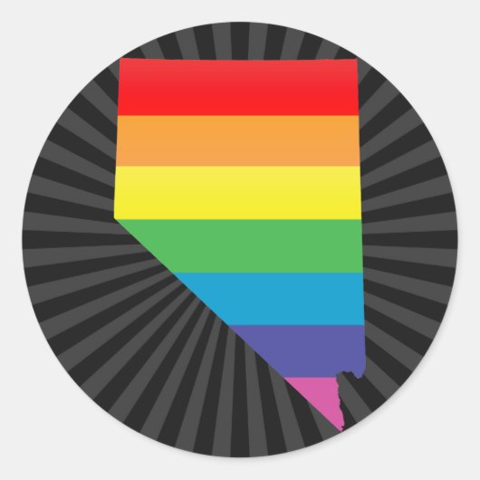 nevada pride . ronde sticker (Voorkant)