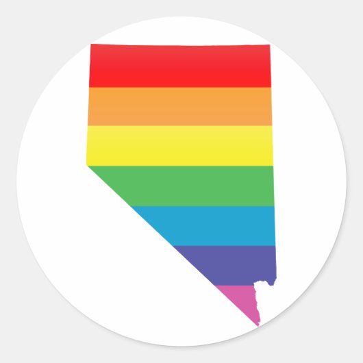 nevada pride . ronde sticker (Voorkant)