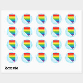 nevada pride . ronde sticker (Vel)