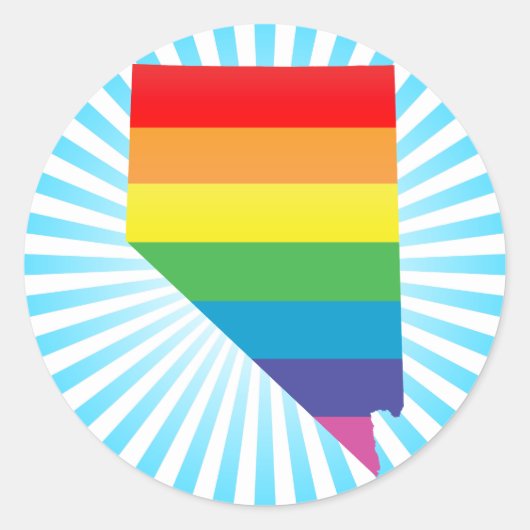 nevada pride . ronde sticker (Voorkant)