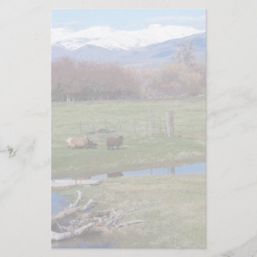 Nevada Ranch Landscape Briefpapier (Voorkant)