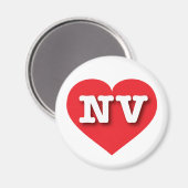 Nevada Red Heart - Ik hou van NV Magneet (Voorkant / Achterkant)