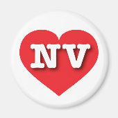 Nevada Red Heart - Ik hou van NV Magneet (Voorkant)