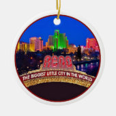 NEVADA Reno Keramisch Ornament (Voorkant)