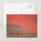 NEVADA Rode kaart van de lucht (Voorkant / Achterkant)