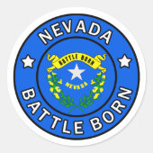Nevada Ronde Sticker (Voorkant)
