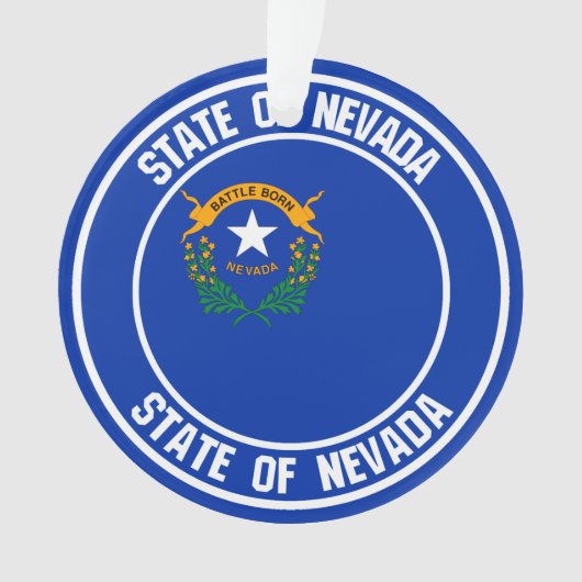Nevada Round Emblem Ornament (voorkant)