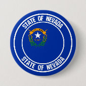 Nevada Round Emblem Ronde Button 7,6 Cm (Voorkant)