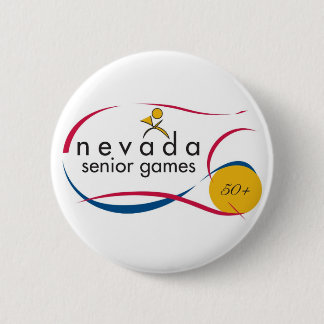 NEVADA SENIOR GAMES LOGOS OP ALLES RONDE BUTTON 5,7 CM