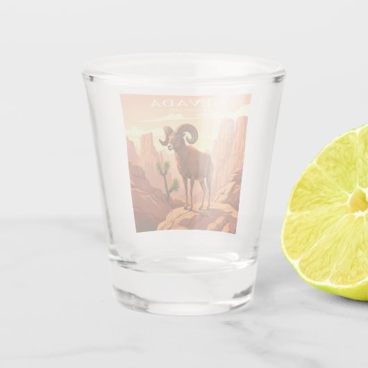 Nevada Shot Glas (Achterkant)
